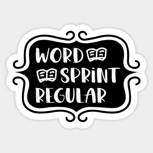 Word Sprint Regular - Writing Typography Sticker